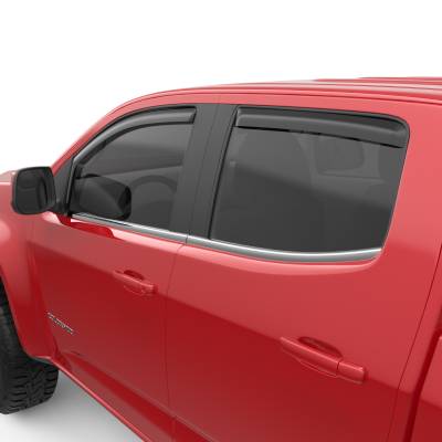 EGR - EGR 571395 Fr/Rr In-Channel Window Visors Black 15-22 Colorado/Canyon Crew