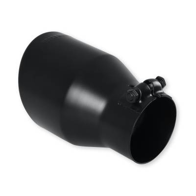 Flowmaster - Flowmaster 15407B Exhaust Tip 4.5" Black Angle Cut for 3.0" Tubing Clamp-On