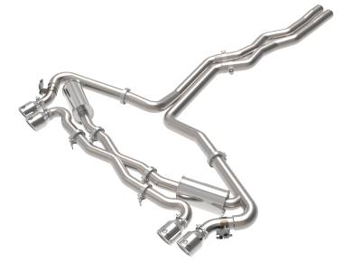 aFe Power - aFe 49-36448-P 3-2.5" Cat-Back Exhaust w/Polished Tip for 21-26 RS6 Avant 4.0L