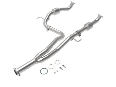 aFe Power - aFe 48-46013-RC 2.25-2.5" SS Twisted Y-Pipe w/Cat for 16-19 Toyota Tacoma 3.5L