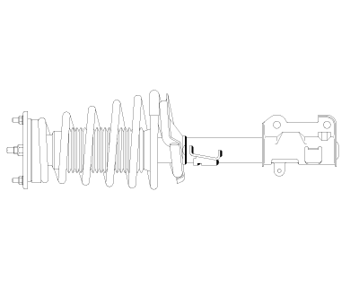 GSP - GSP 883199 Front Left Strut & Coil Spring Assembly for 13-16 Kia Optima 2.4