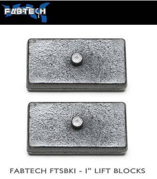 Fabtech - Fabtech FTSBK1 BLOCK Kit 1" CAST