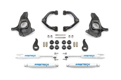 Fabtech - Fabtech FTS21130 3.5" Uniball UCA Lift Kit w/Shocks for 11-13 GM 2500HD/3500HD