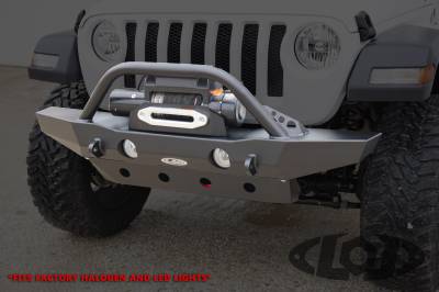 LoD Offroad - LoD Offroad JFB1813 JL/JT Destroyer Mid-Width Front Bumper w/Bull Bar