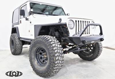 LoD Offroad - LoD Offroad JFB9671 Destroyer Shorty Front Bumper w/Bull Bar for Jeep TJ/LJ/YJ