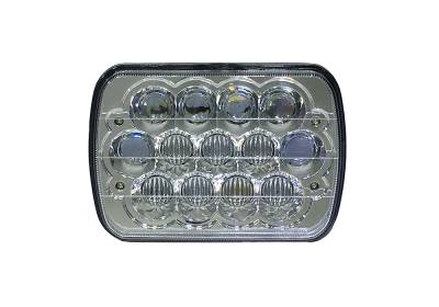 Quake LED - Quake LED QTE463 5x7" 39W High/Low Headlight for Jeep YJ/XJ Tempest Series