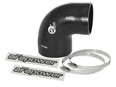 aFe Power - aFe 59-00073 Air Intake Tubing Coupler 4" x 3-3/8 " ID x 90 DEG Elbow Silicone