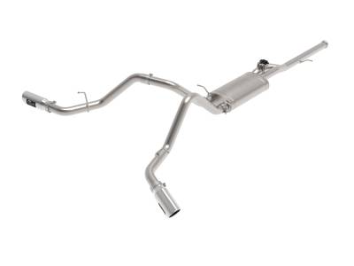 aFe Power - aFe 49-34132-P 3" Exhaust System w/Cut-Out Polished for 14-19 Chevy/GMC 4.3/5.3L