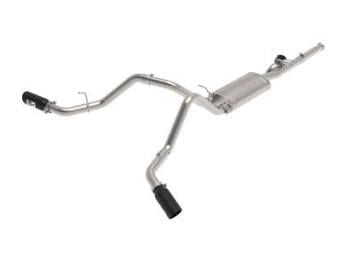 aFe Power - aFe 49-34131-B 3" Exhaust System w/Cut-Out Blk for 09-18 Chevy/GMC 4.3/4.8/5.3L