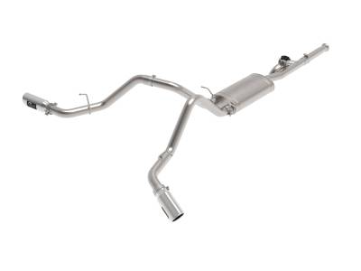 aFe Power - aFe 49-34131-P 3" Exhaust System w/Cut-Out Polished for 09-18 Chevy/GMC V6/V8