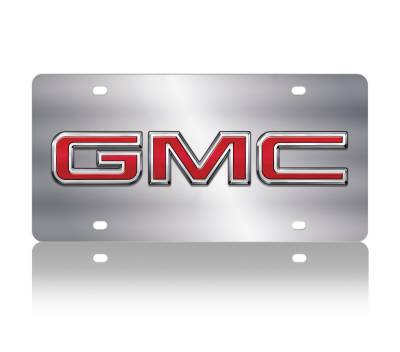 Eurosport Daytona - Eurosport Daytona 1601N-1 Stainless License Plate GMC Logo
