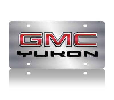 Eurosport Daytona - Eurosport Daytona 1606N2-1 Stainless License Plate GMC Yukon Logo