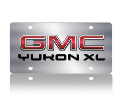 Eurosport Daytona - Eurosport Daytona 1607N2-1 Stainless License Plate GMC Yukon XL Logo
