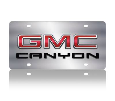 Eurosport Daytona - Eurosport Daytona 1613N2-1 Stainless License Plate GMC Canyon Logo