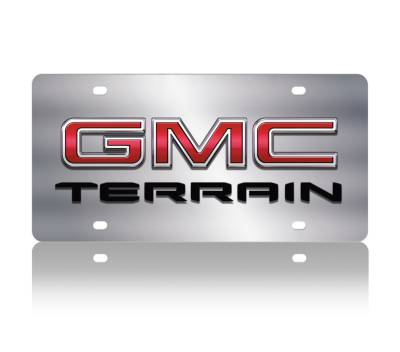 Eurosport Daytona - Eurosport Daytona 1614N2-1 Stainless License Plate GMC Terrain Logo