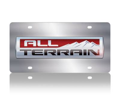 Eurosport Daytona - Eurosport Daytona 1615N-1 Stainless License Plate GMC All Terrain Logo