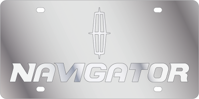 Eurosport Daytona - Eurosport Daytona 1704N-1 Stainless License Plate Lincoln Navigator Logo