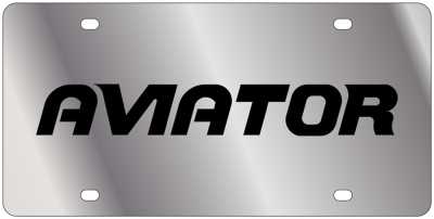 Eurosport Daytona - Eurosport Daytona 1708-1 Stainless License Plate Aviator Logo