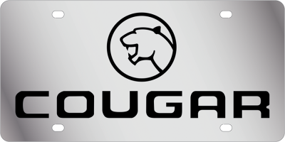 Eurosport Daytona - Eurosport Daytona 1722-1 Stainless License Plate Cougar Logo