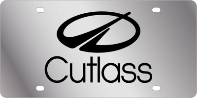 Eurosport Daytona - Eurosport Daytona 1810-1 Stainless License Plate Oldsmobile Cutlass Logo