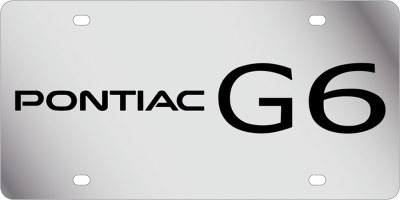 Eurosport Daytona - Eurosport Daytona 1840-1 Stainless License Plate Pontiac G6 Logo