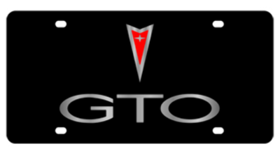Eurosport Daytona - Eurosport Daytona 2841-1 Lazer-Tag License Plate Pontiac GTO Logo
