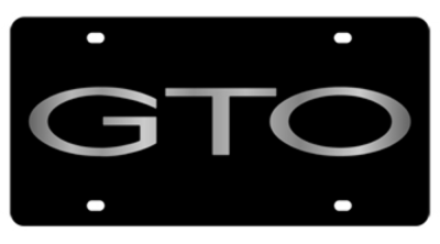 Eurosport Daytona - Eurosport Daytona 2842-1 Lazer-Tag License Plate Pontiac GTO Logo