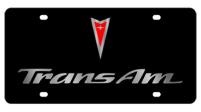 Eurosport Daytona - Eurosport Daytona 2849-1 Lazer-Tag License Plate Pontiac Trans-Am Logo