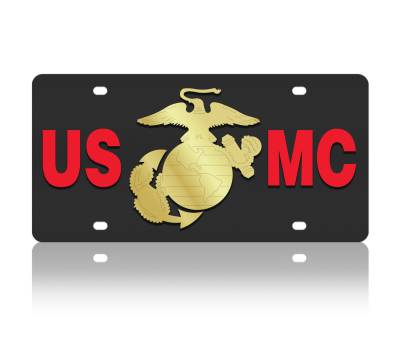 Eurosport Daytona - Eurosport Daytona 2911-1 Lazer-Tag License Plate USMC Logo