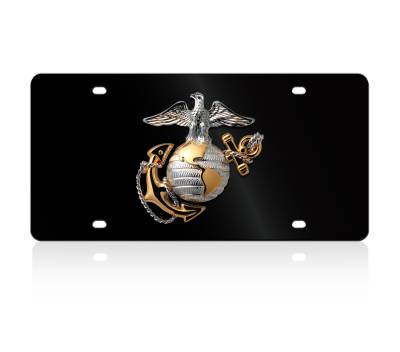 Eurosport Daytona - Eurosport Daytona 2913N-1 Lazer-Tag License Plate USMC Logo