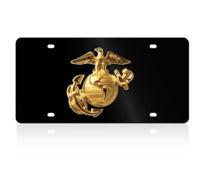 Eurosport Daytona - Eurosport Daytona 2913N-2 Lazer-Tag License Plate USMC Logo