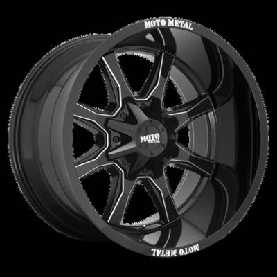Moto Metal - Moto Metal MO970 20x9 5x5.0 5x5.5 0mm Gloss Black/Milled MO970290353A00