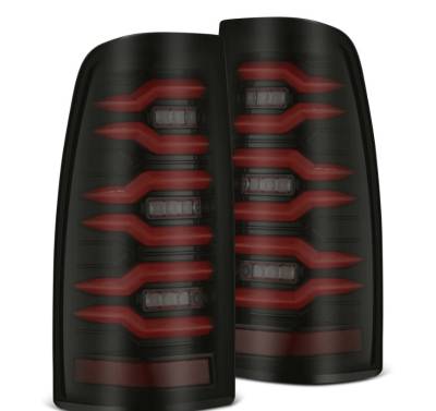 AlphaRex - AlphaRex 620007 Black/Red LED Taillights for 99-06 Chevy Silverado/GMC Sierra