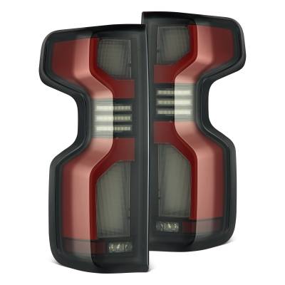 AlphaRex - AlphaRex 620068 Black/Red LED Taillights for 19-23 Chevy Silverado