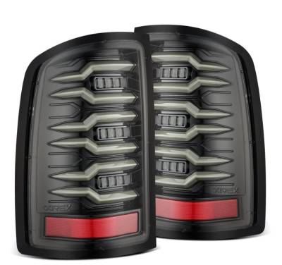 AlphaRex - AlphaRex 630070 Black LED Taillights 07-13 GMC Sierra
