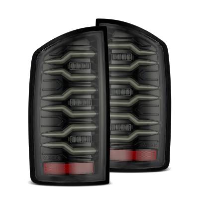 AlphaRex - AlphaRex 641020 Black LED Taillights for 02-06 Dodge RAM 1500/2500/3500