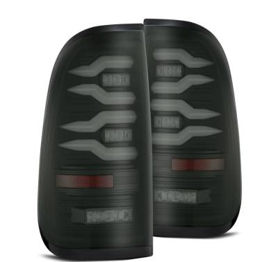AlphaRex - AlphaRex 658002 Black LED Taillights for 97-03 Ford F150/99-16 Super Duty