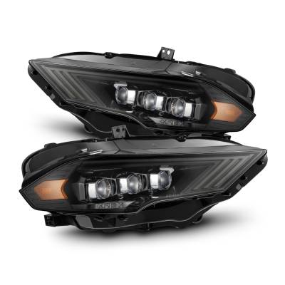 AlphaRex - AlphaRex 880257 Alpha Black LED Projector Headlights for 18-22 Ford Mustang