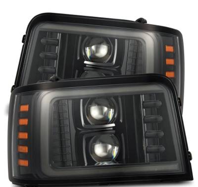 AlphaRex - AlphaRex 880267 Alpha Black LED Projector Headlights for 92-96 Ford OBS & Bronco