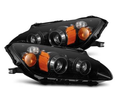 AlphaRex - AlphaRex 880270 Alpha Black LED Projector Headlights for 99-09 Honda S2000 AP1/2