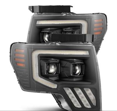 AlphaRex - AlphaRex 880481 Black Projector Headlights for 09-14 Ford F150