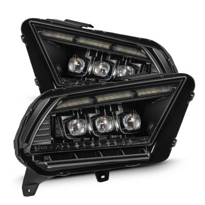 AlphaRex - AlphaRex 880488 Alpha Black LED Projector Headlights for 13-14 Ford Mustang