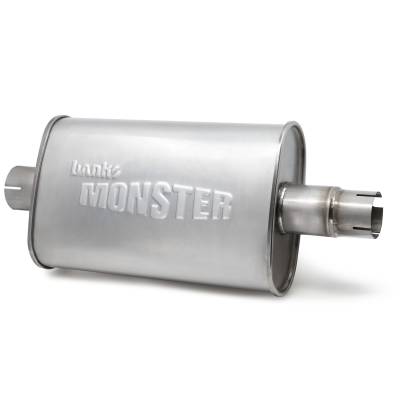 Banks Power - Banks Power 52636 Monster Stainless Steel 2.5" Muffler for 91-99 Jeep 4.0L
