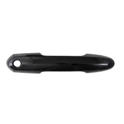 Coast To Coast - Coast To Coast DH68594BLK Door Handle Cover Gloss Black ABS 4pc w/Keyhole