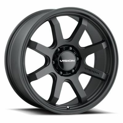 Vision Wheel - Vision Wheel 351 Flow 17x8.5 5x5.0 10mm Satin Black 351-7873SB10
