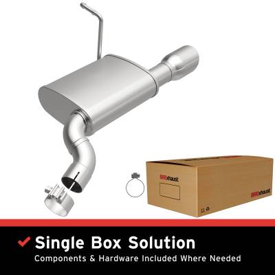 BRExhaust - BRExhaust 108-0170 Direct-Fit Rear Muffler Kit
