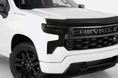 GT Styling - GT Styling GT5990S Smoked Headlight Covers 22-25 Chevrolet Silverado 1500