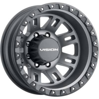 Vision Wheel - Vision Wheel 408 Manx 2 17x6.5 8x200 -143mm Satin Gray 408A7680SGBLR