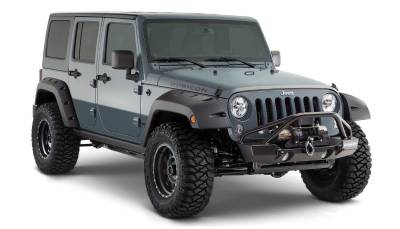 Bushwacker - Bushwacker 10080-02 Pocket Style Rear Fender Flares for 07-18 Jeep Wrangler JK