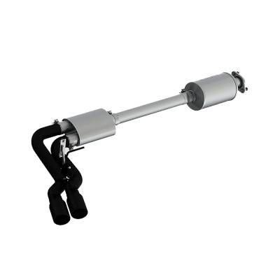 MBRP Exhaust - MBRP Exhaust S5262BLK Blk 3" Cat-Back Pre-Axle Dual Outlet w/Muffler 15-20 F150